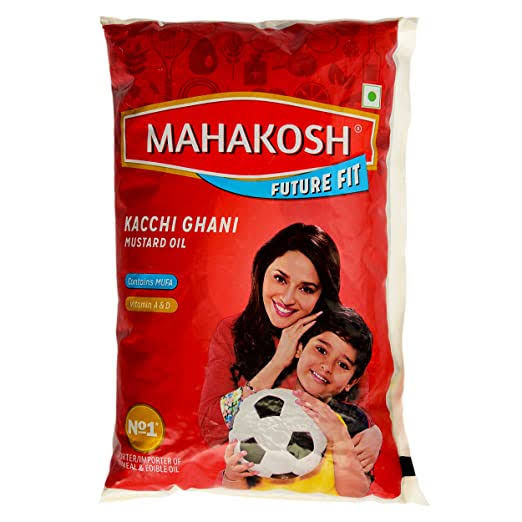 Mahakosh Kacchi Ghani Mustard Oil - 1ltr