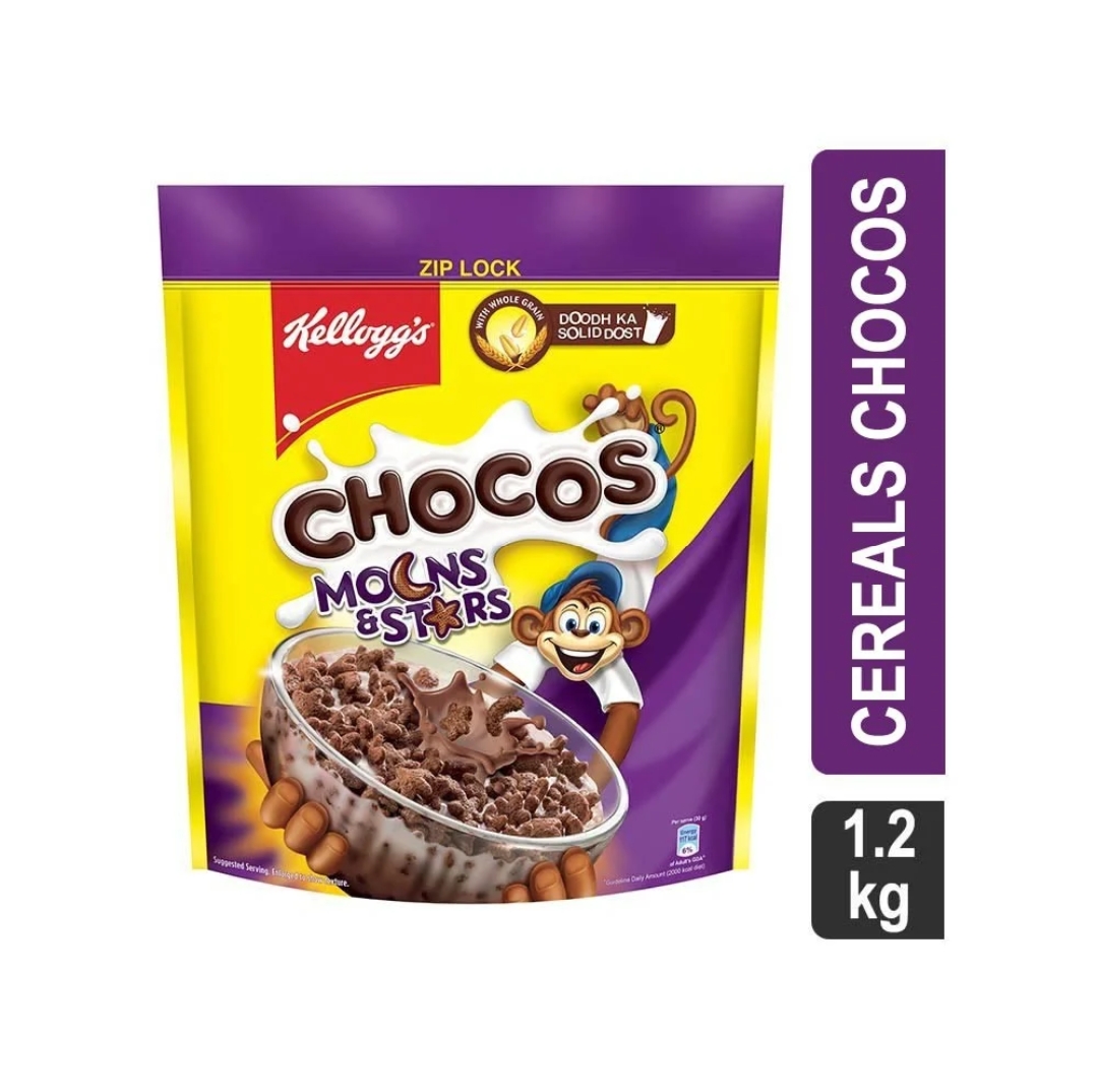 Kellogg's Chocos Moons & Stars - 1.2kg (Zip lock packet)