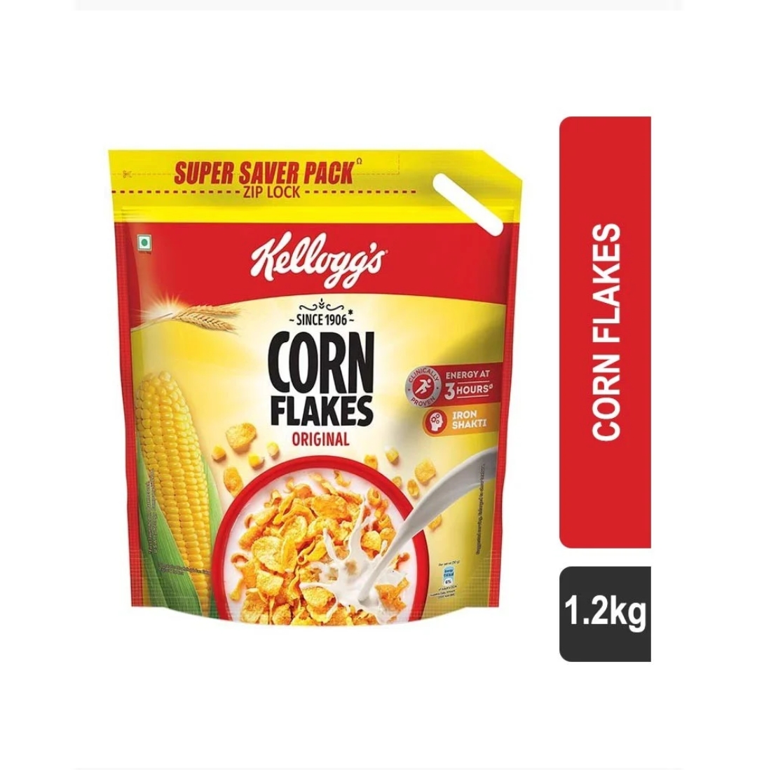 Kellogg's Corn Flakes Original - 1.2kg (Zip lock packet)