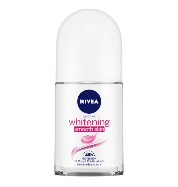 NIVEA Deodorant Roll On Whitening Smooth Skin 50ml +INFO