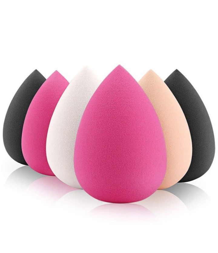 AY Makeup Sponge Puff (Set of 6), Colour may vary