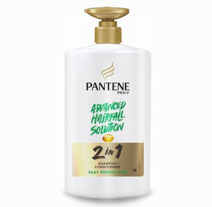 Pantene 2 in 1 Silky Smooth Care Shampoo Conditioner (1 L)