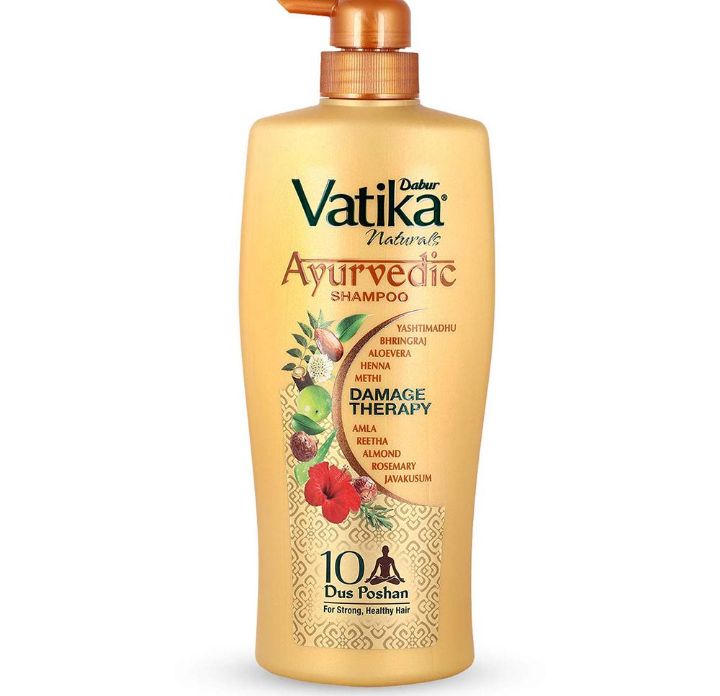 Dabur Vatika Natural Damage Therapy Ayurvedic Shampoo 640 ml