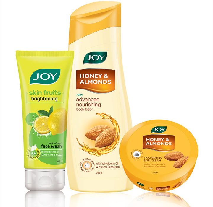 Joy Honey & Almond Skin Cream & Lotion with Skin Fruits Face Wash for Normal Skin 500 ml
