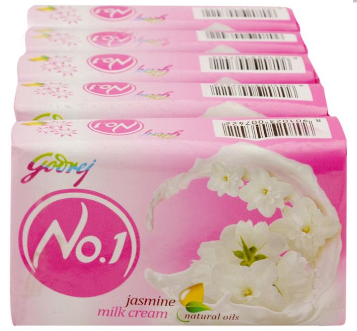Godrej No.1 Jasmine Soap 100 g (Buy 4 Get 1 Free)