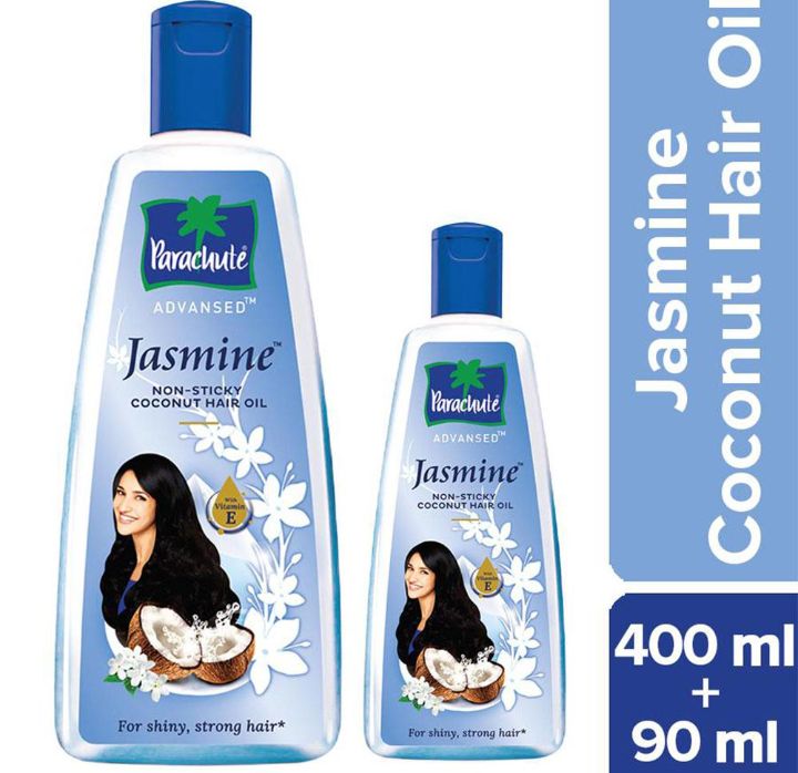 Parachute Advansed Jasmine Coconut Non-Sticky Hair Oil (400 ml + 90 ml)