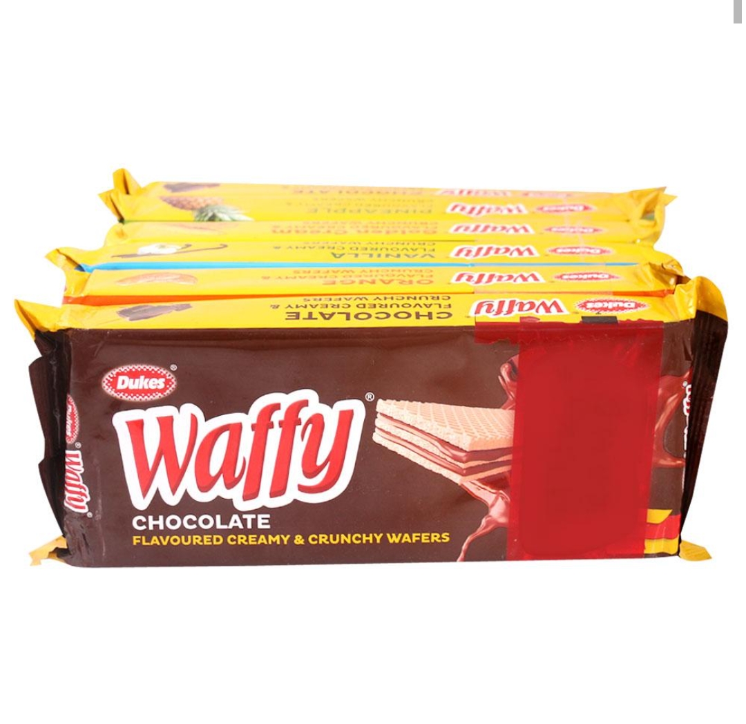 Dukes Waffy Wafers Assorted Pack 75 g (Pack of 6)