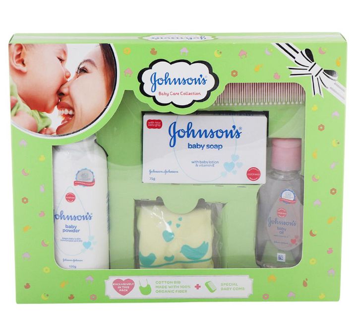 Johnson's Baby Care Green Gift Collection Set 5 pcs