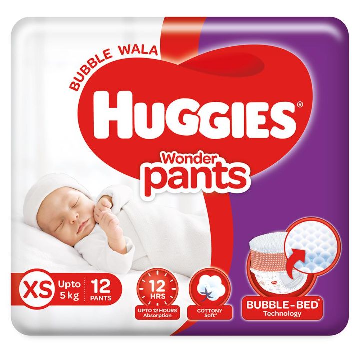 Huggies Wonder Pants (XS) 12 count (Up to 5 kg)