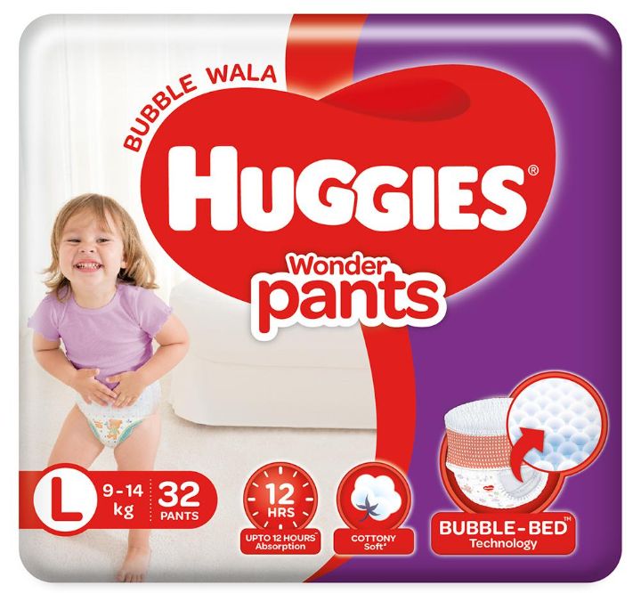 Huggies Wonder Pants (L) 32 count (9 - 14 kg)