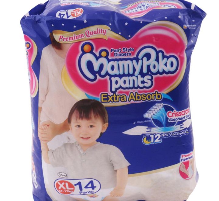 MamyPoko Extra Absorb Pants (XL) 14 count (12 - 17 kg)