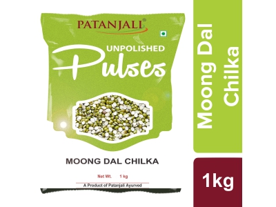PATANJALI UNPOLISHED MOONG DAL CHILKA - 1Kg