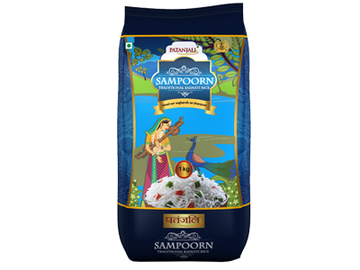 PATANJALI SAMPOORN TRADITIONAL BASMATI RICE -  1KG