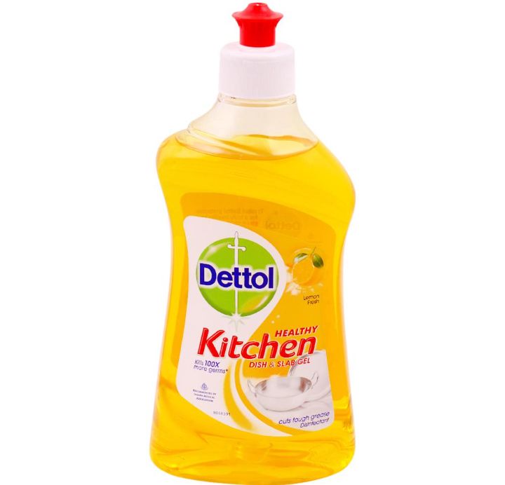 Dettol Healthy Kitchen Lemon Fresh Dish and Slab Gel 400 ml