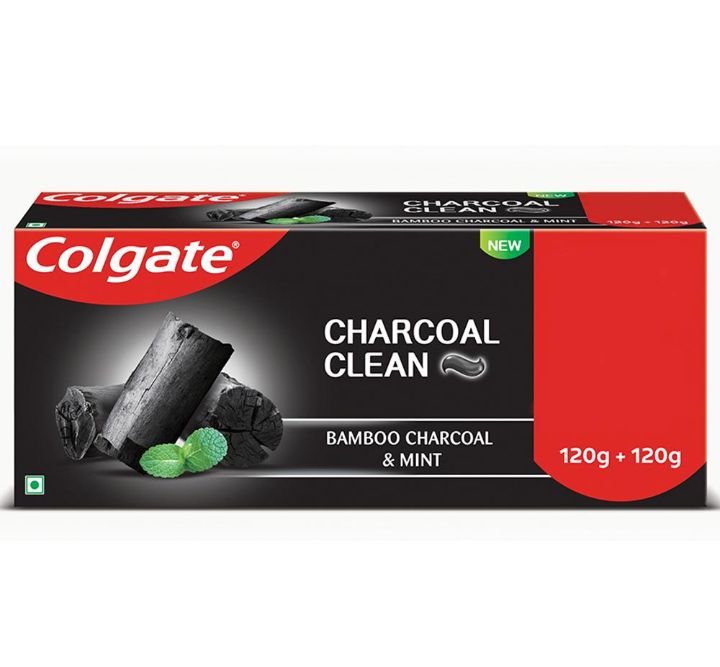 Colgate Charcoal Clean Toothpaste 120 g (Pack of 2)