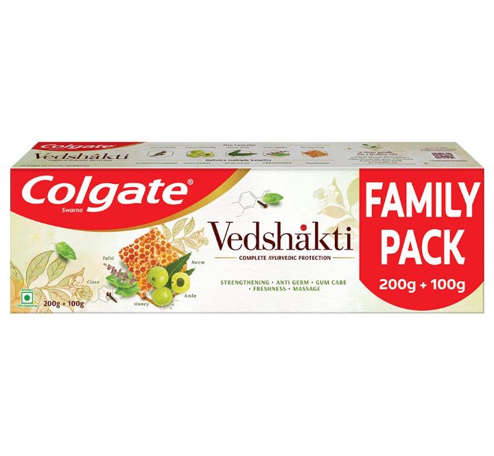Colgate Swarna Vedshakti Neem, Clove and Honey Toothpaste 300 g