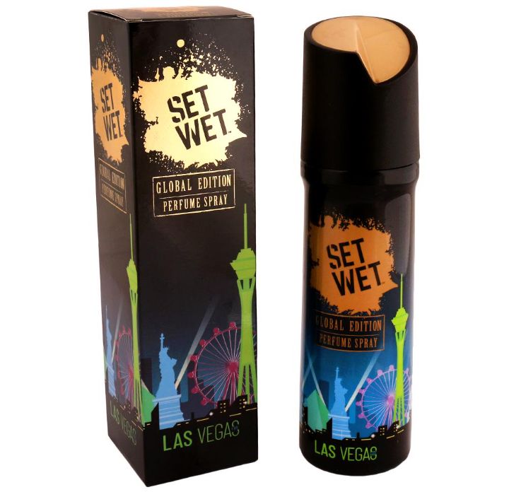 Set Wet Global Edition Las Vegas Perfume Spray 120 ml