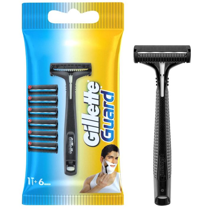 Gillette Guard Razor & Cartridge 6 pcs
