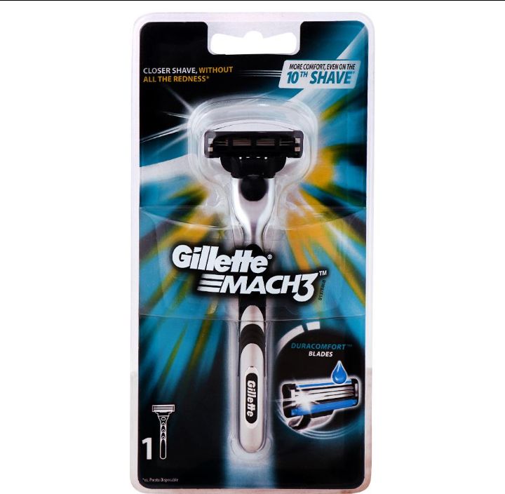 Gillette Mach3 Manual Shaving Razor 3 Blades