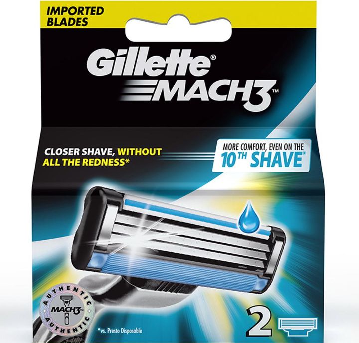Gillette Mach3 Shaving Cartridge 3 Blades 2 pcs
