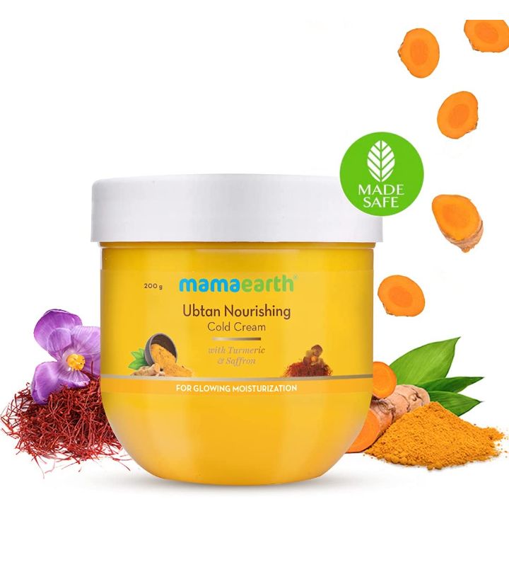 Mamaearth Ubtan Nourishing Cold Winter Cream for Winter with Turmeric & Saffron for Glowing Moisturization– 200 g