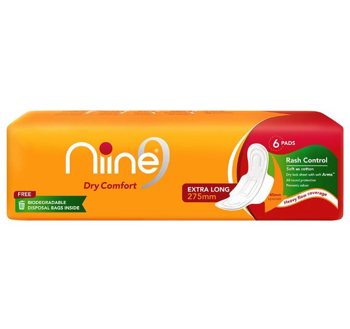 Niine Dry Comfort Sanitary Napkin XL 6 Pads