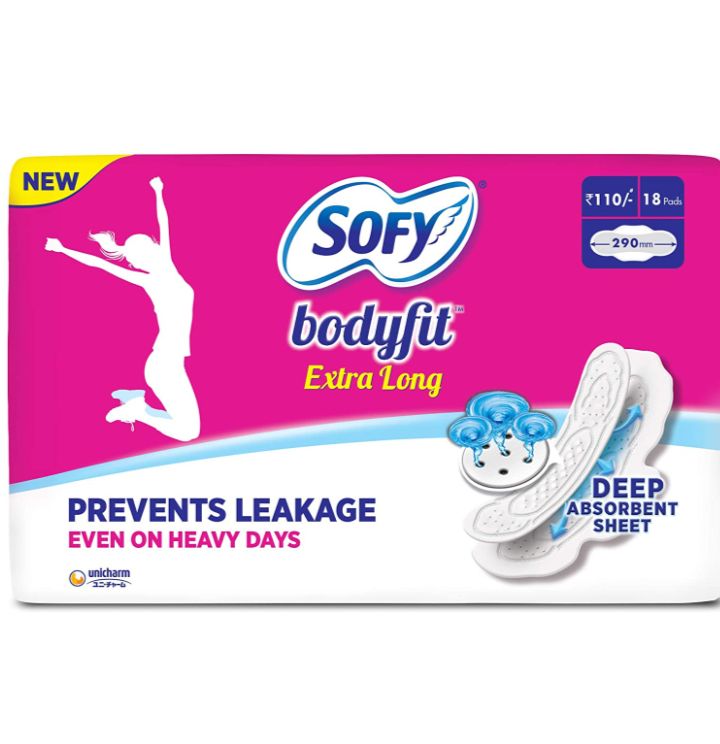 Sofy Extra Long Body Fit Pads - 18 Count (Pack of 1)