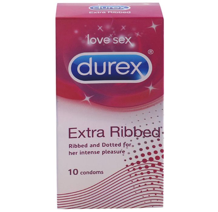 Durex Extra Ribbed Condoms 10 pcs