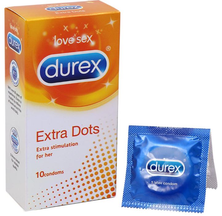 Durex Extra Dots Condoms 10 pcs