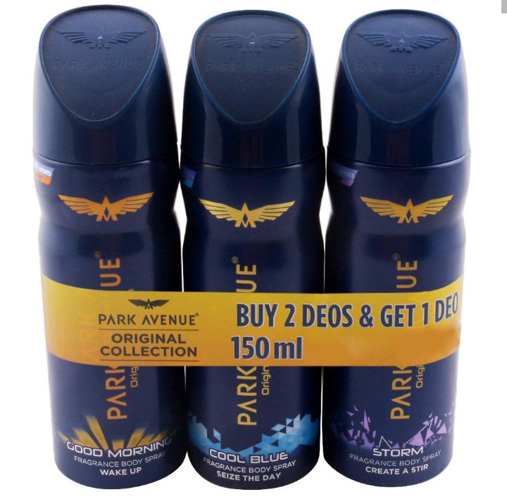 Park Avenue Original Collection Fragrance Body Spray for Men 150 ml (Buy 2 Get 1 Free)