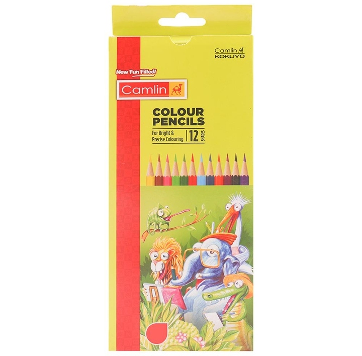 Camlin Full Size Colour Pencils (12 Shades) CAMLIN