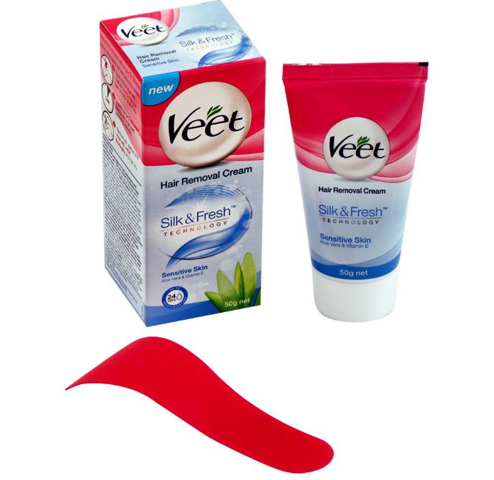 Veet Aloe Vera & Vitamin E Hair Removal Cream for Sensitive Skin 50 g