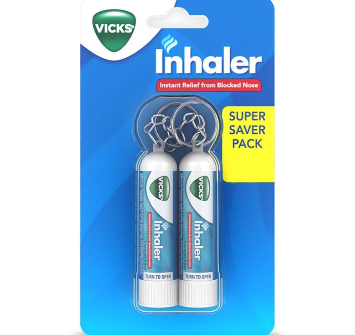 Vicks Inhaler with Keychain 0.5 ml (Pack of 2)