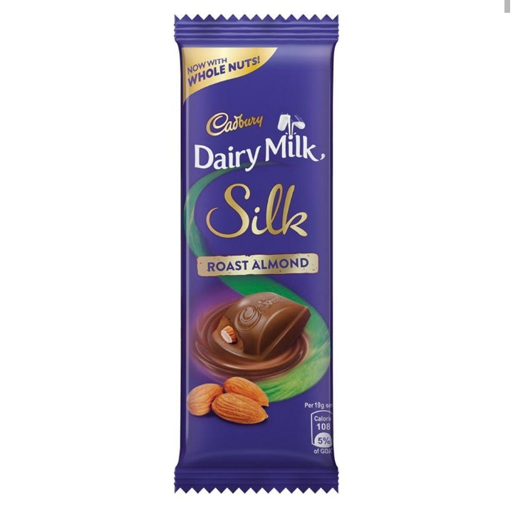 Dairy Milk Silk Roast Almond Chocolate Bar 55 g
