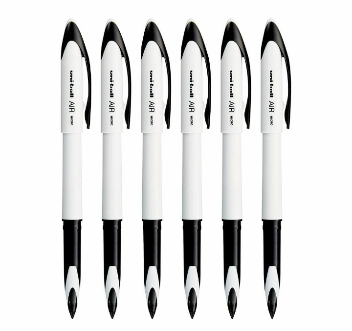 Uni-ball Air 188ELM Blue Ink Roller Ball Pen (Pack of 6) UNI-BALL