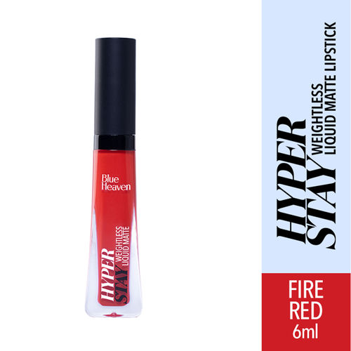 Blue Heaven Hyper Stay Weighless Liquid Matte - 04 Fire Red (6ml)