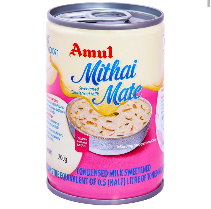 Amul Mithai Mate - Sweetened Condensed Milk,200gm (Tin)