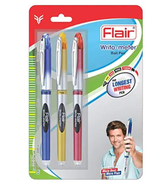 Flair Writo-meter Ball Pen (15 pens)