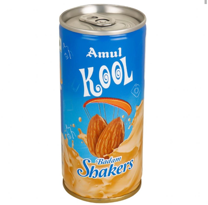 Amul Kool Badam Milkshake - 200 Ml (Can)