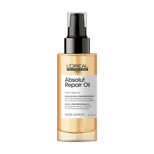 L'Oreal Professionnel Absolut Repair Oil 10-In-1 Multi-benefit Leave In Hair Serum, Serie Expert (90ml)