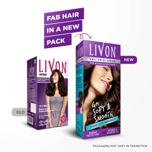 Livon Hair Serum for Women for Dry and Rough Hair | 24-hour frizz-free\nSmoothness (50ml)