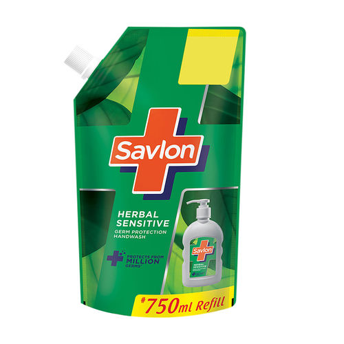 Savlon Herbal Sensitive PH Balanced Liquid Handwash Refill Pouch (750ml)