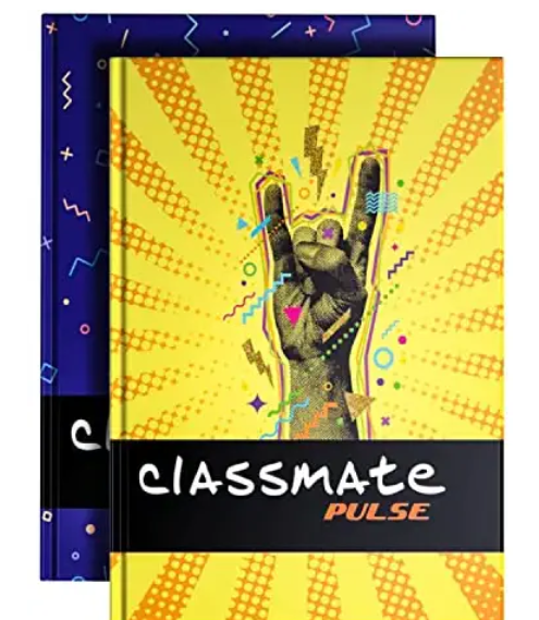 Classmate Pulse All Purpose Journal Notebooks: A5, Hard Cover, Ruled, 192 Pages (Pack of 2)