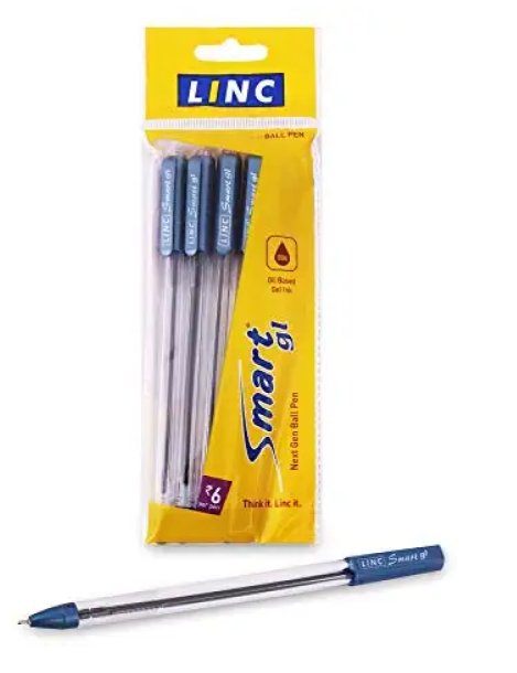 Linc Smart GL Ball Pen, Blue, 25 pcs