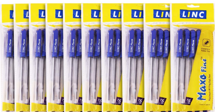 Linc Maxo Fine Ball Pen, Blue, 50 pcs