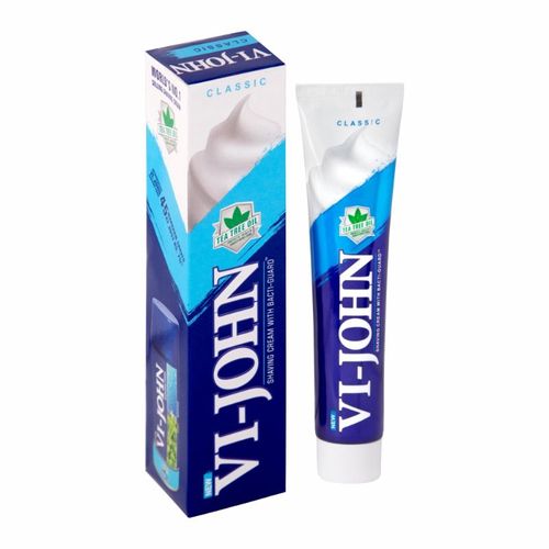 VI-JOHN Classic Shaving Cream with Bacti-Guard (125gm)