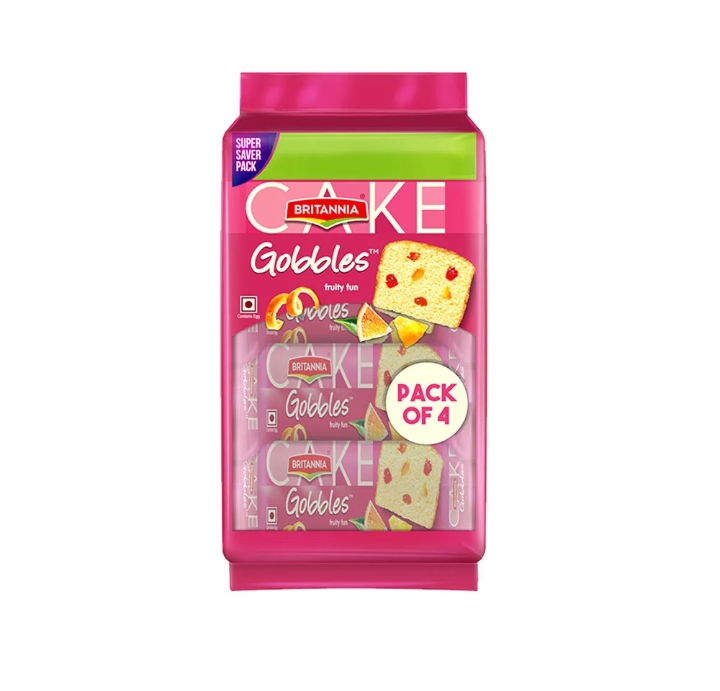 Britannia Gobbles Fruity Fun Cake - 220gm