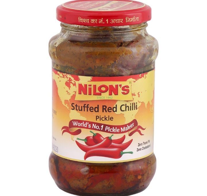 Nilon's Stuffed Red Chilli Pickle 400 g