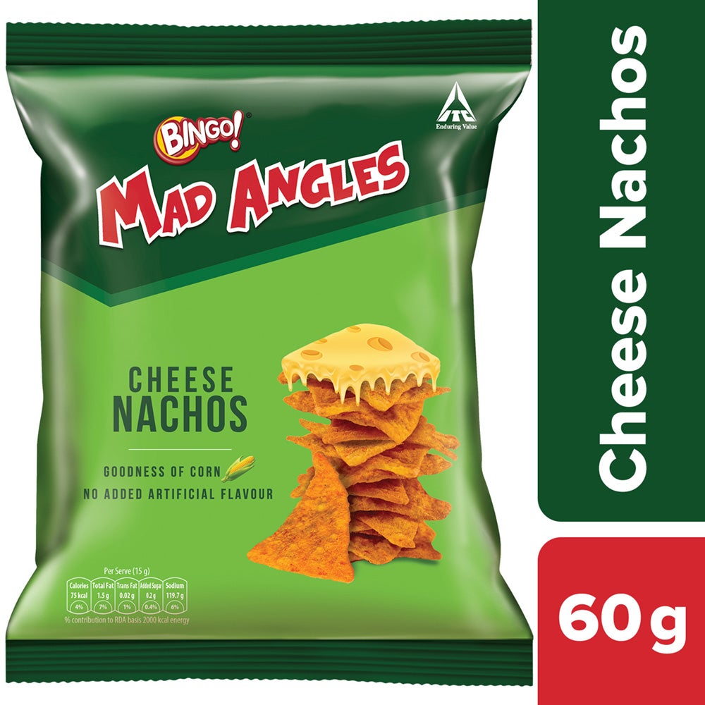 Bingo! Mad Angles Cheese Nachos 60g