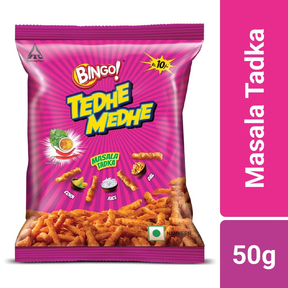 Bingo! Tedhe Medhe Masala Tadka 50g